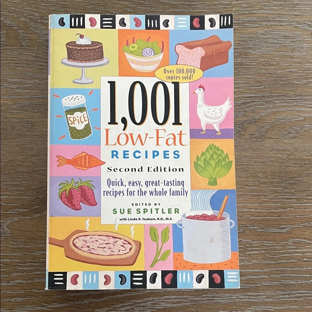 1,001 Low-Fat Recipes Book